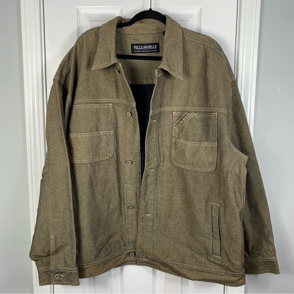Pelle Pelle Jean Jacket Oversized Mens Size XL